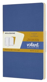 Cahier volant grand format ligné bleu-moutarde 2 exemplaires