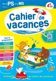 Cahier de vacances : de la PS vers la MS