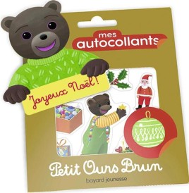 Mes autocollants Petit Ours Brun ; joyeux Noël !