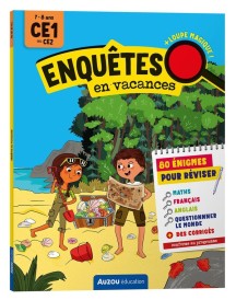 Cahier de vacances : Enquêtes en vacances ; du CE1 au CE2