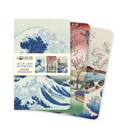 FTP Japanese Woodblocks Set of 3 Mini Notebooks