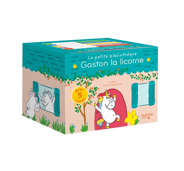 Gaston la licorne : les émotions de Gaston : La petite bibliothèque Tome 2 (Avec 5 livres)