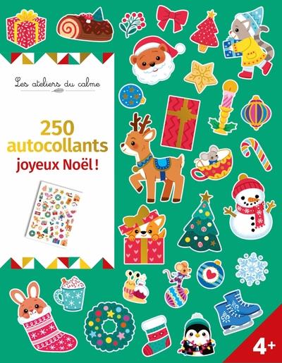 Les ateliers du calme ; 250 autocollants joyeux Noël !