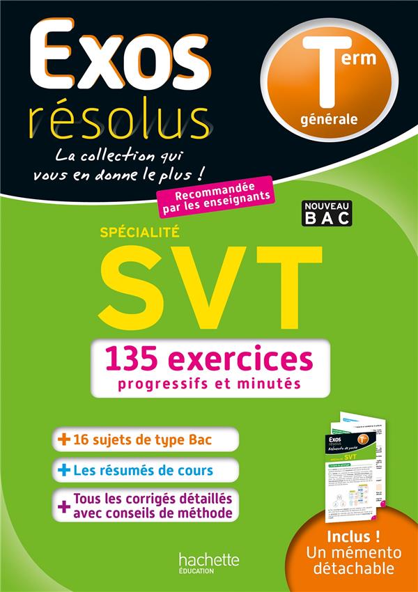 Exos résolus ; SVT ; terminale