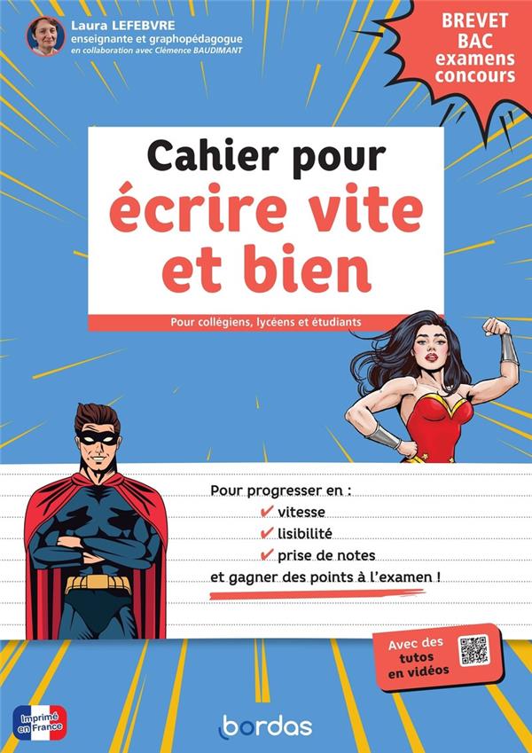 Cahier pour écrire vite et bien