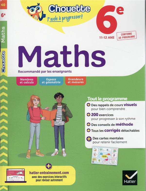 Chouette entraînement t.40 ; maths ; 6e