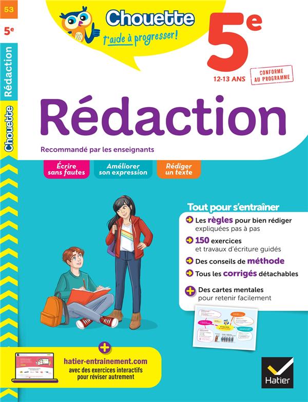 Chouette entraînement t.53 ; rédaction ; 5e