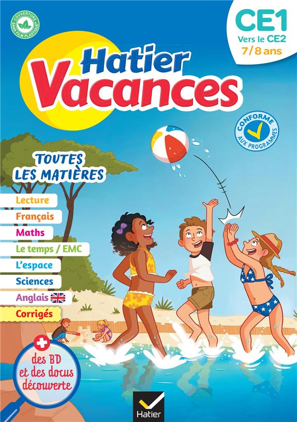 Hatier vacances : toutes les matières ; CE1 vers CE2