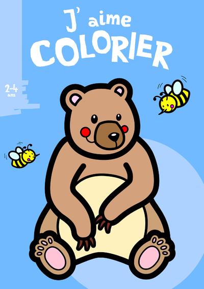 J'aime colorier : ours brun ; 2/4 ans