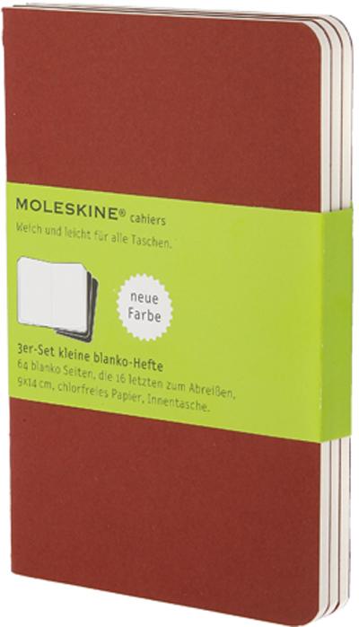 MOLESKINE Cahier blanc poche couv. souple carton rouge