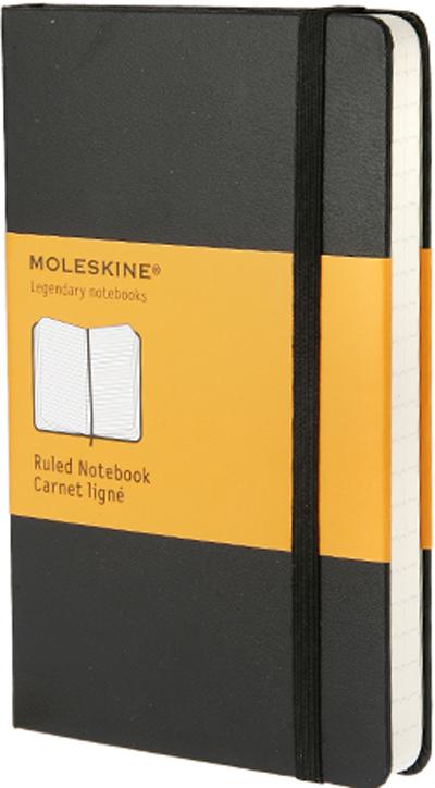 MOLESKINE Carnet Classic, couv. Noir Rigide, ligné, Ft PK