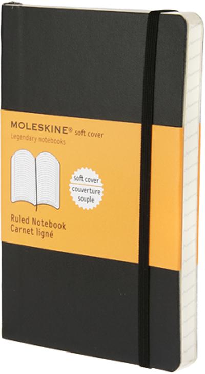 MOLESKINE Carnet Classic, couv. Noir Souple, ligné, Ft PK