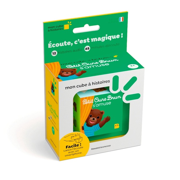 Mon cube à histoires : Petit ours brun s'amuse : 12 histoires à écouter