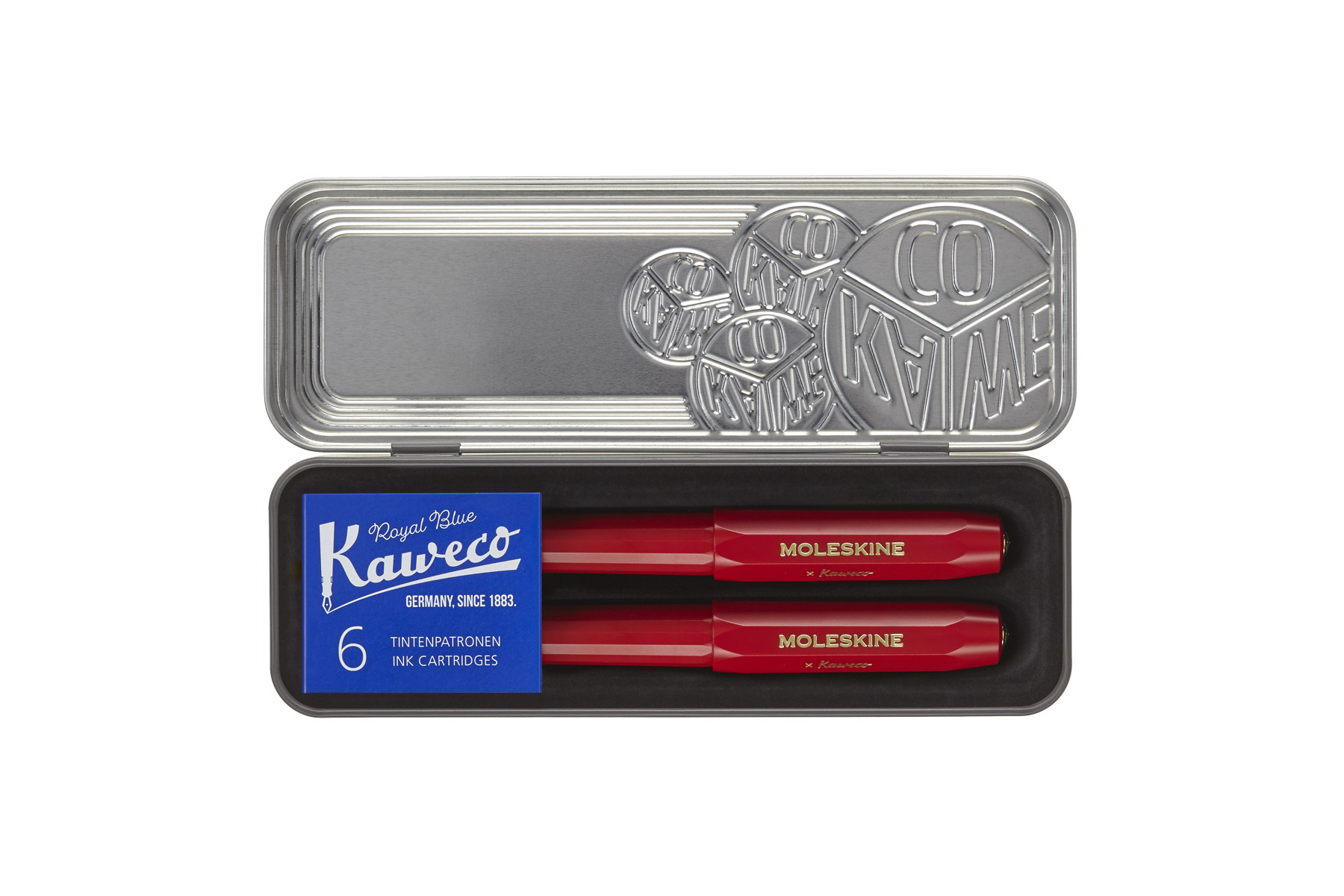 MOLESKINE COFFRET STYLO PLUME ET BILLE ROUGE