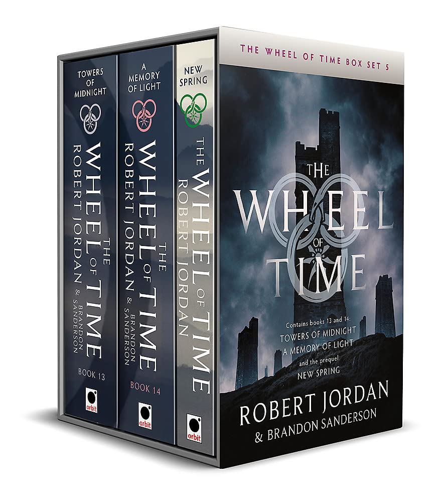 THE WHEEL OF TIME BOX SET 5: BOOKS 13, 14 & PREQUEL - TOWERS OF MIDNIGHT, A MEMORY OF LIGHT, NEW SPRING
