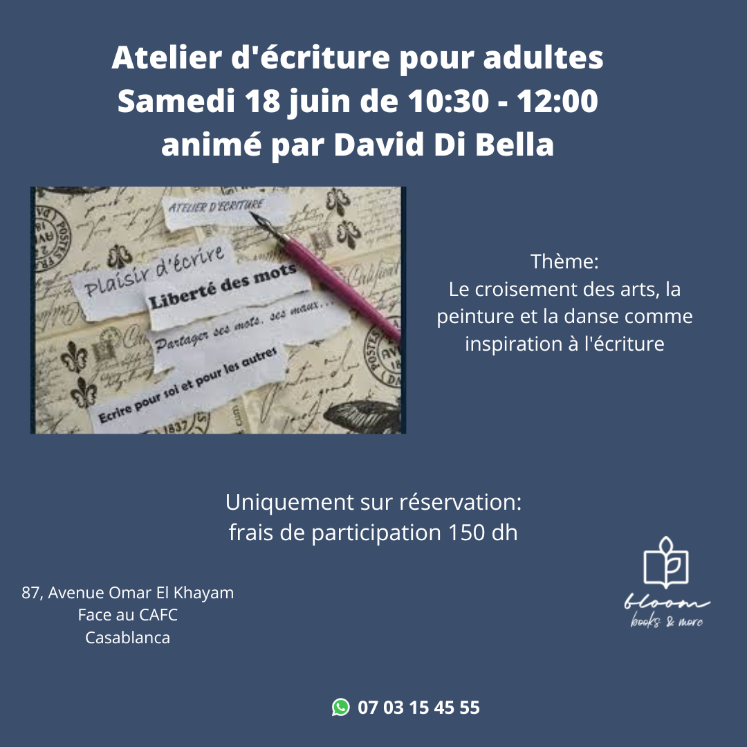 Dernier Atelier d'écriture de la saison