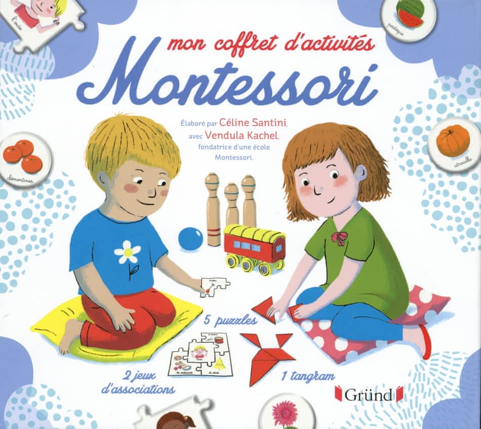 Mon coffret d’activités Montessori – Avec 1 tangram, 32 cartes, 5 puzzles